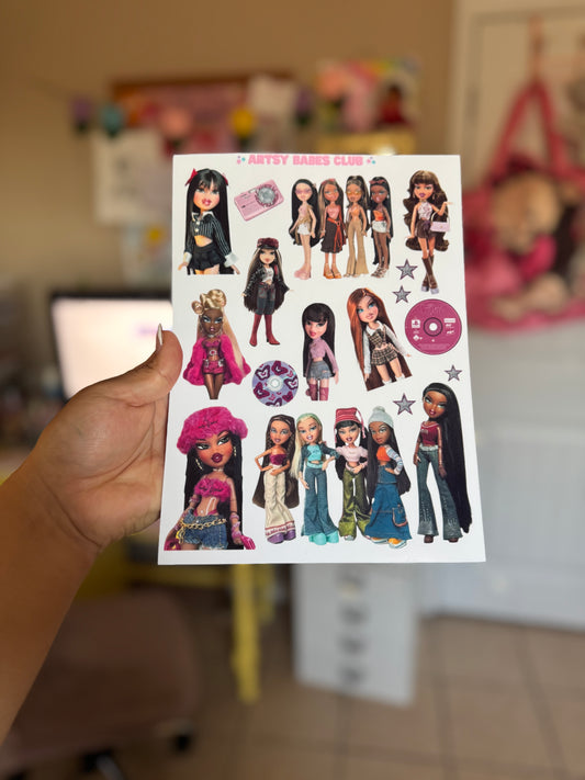 Bratz Sticker sheet