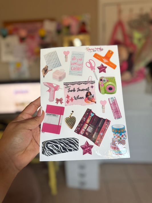 Junk Journal Sticker Sheet