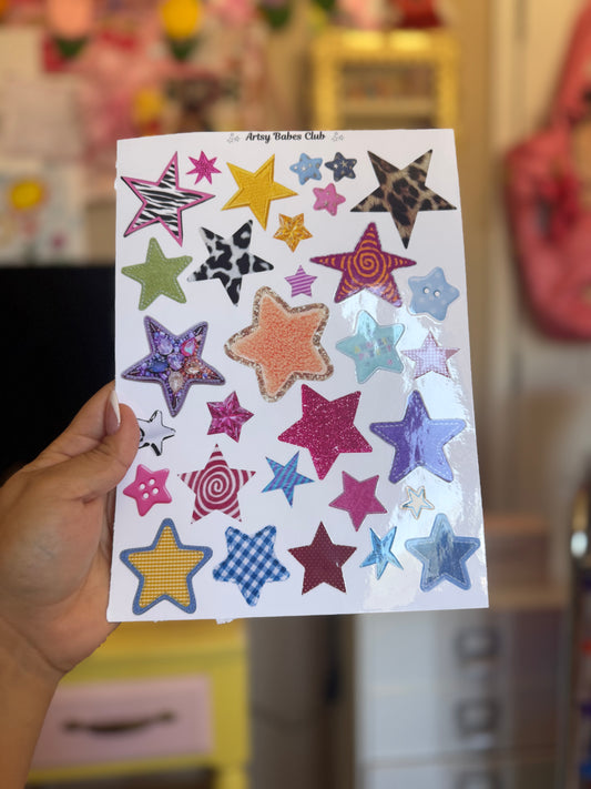 Star sticker sheet